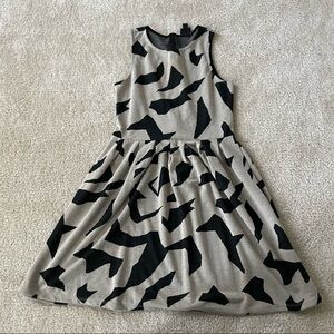 NWOT Bobeau Black and Tan Pleated Dress!